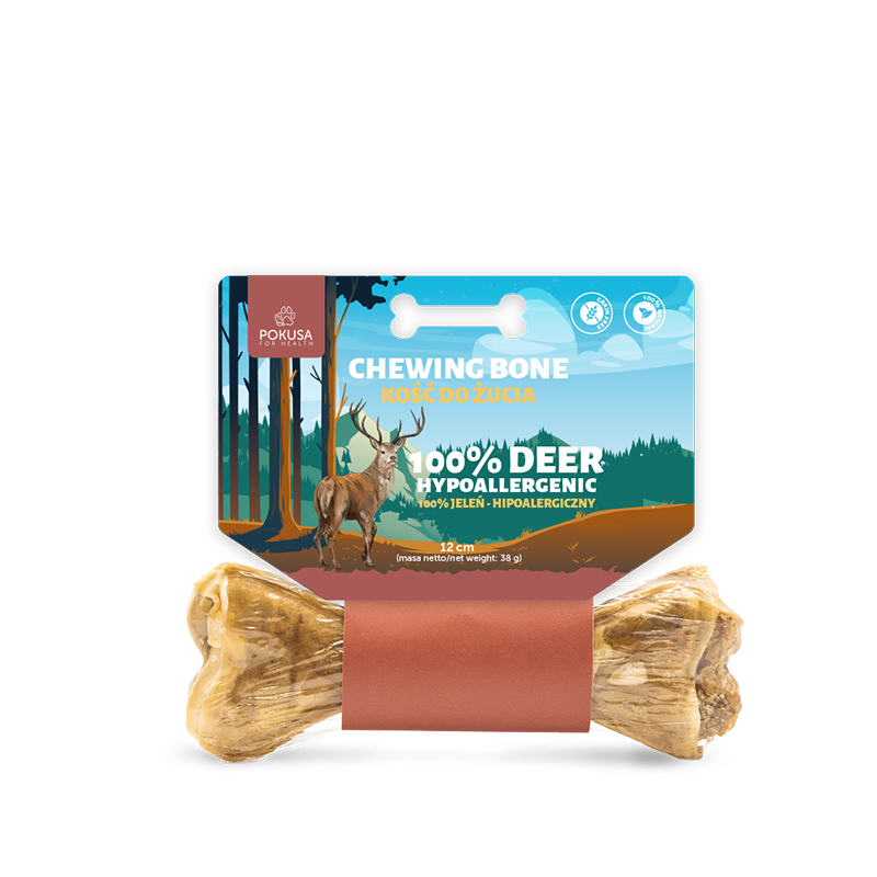 Feel The Wild Chewing Bone - 12cm - Deer