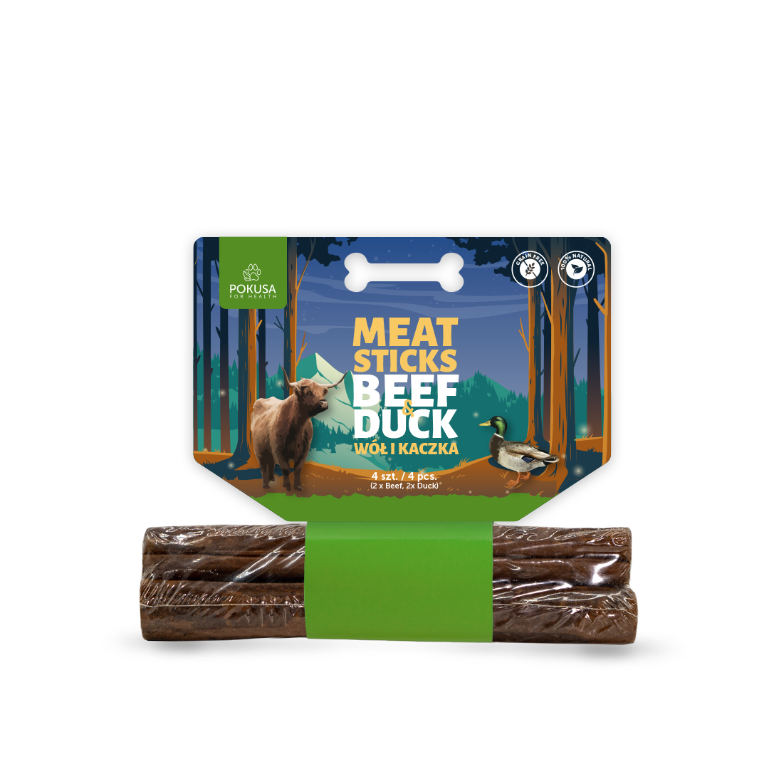 Feel The Wild Meat Sticks - Beef & Duck - 4 sticks