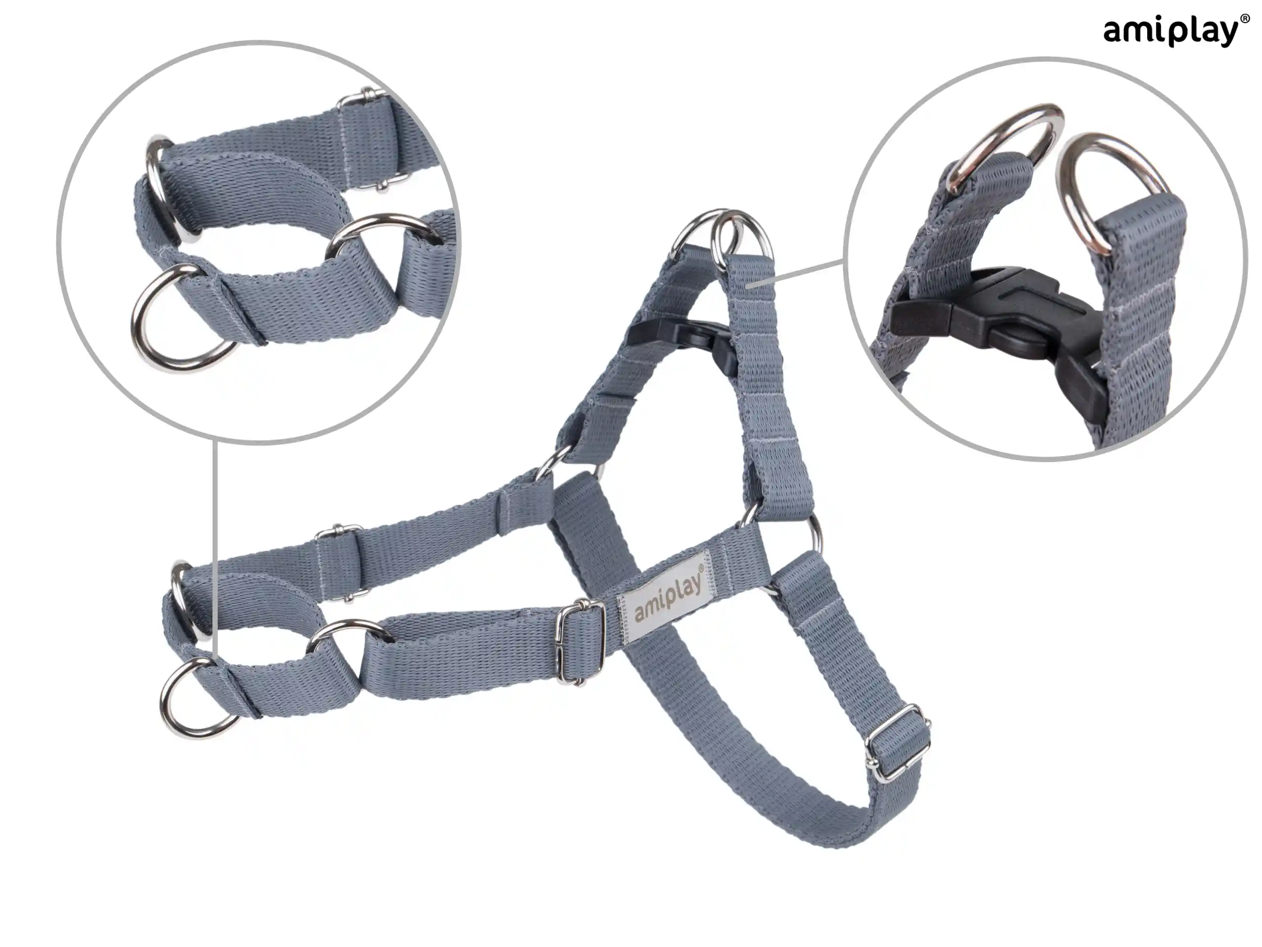 Easy-Go Samba Harness - Gray - S