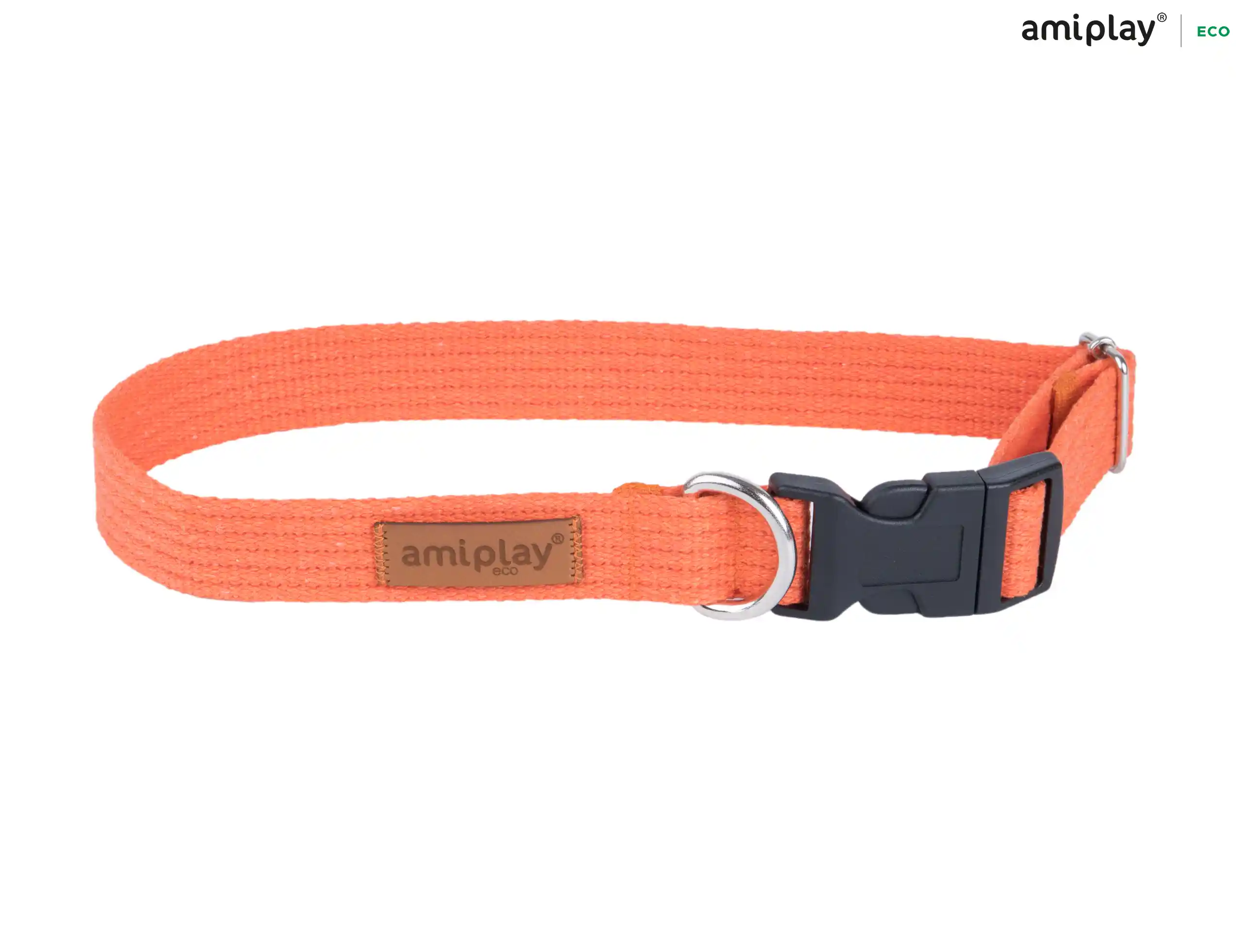 Adjustable Cotton Collar - Orange - L