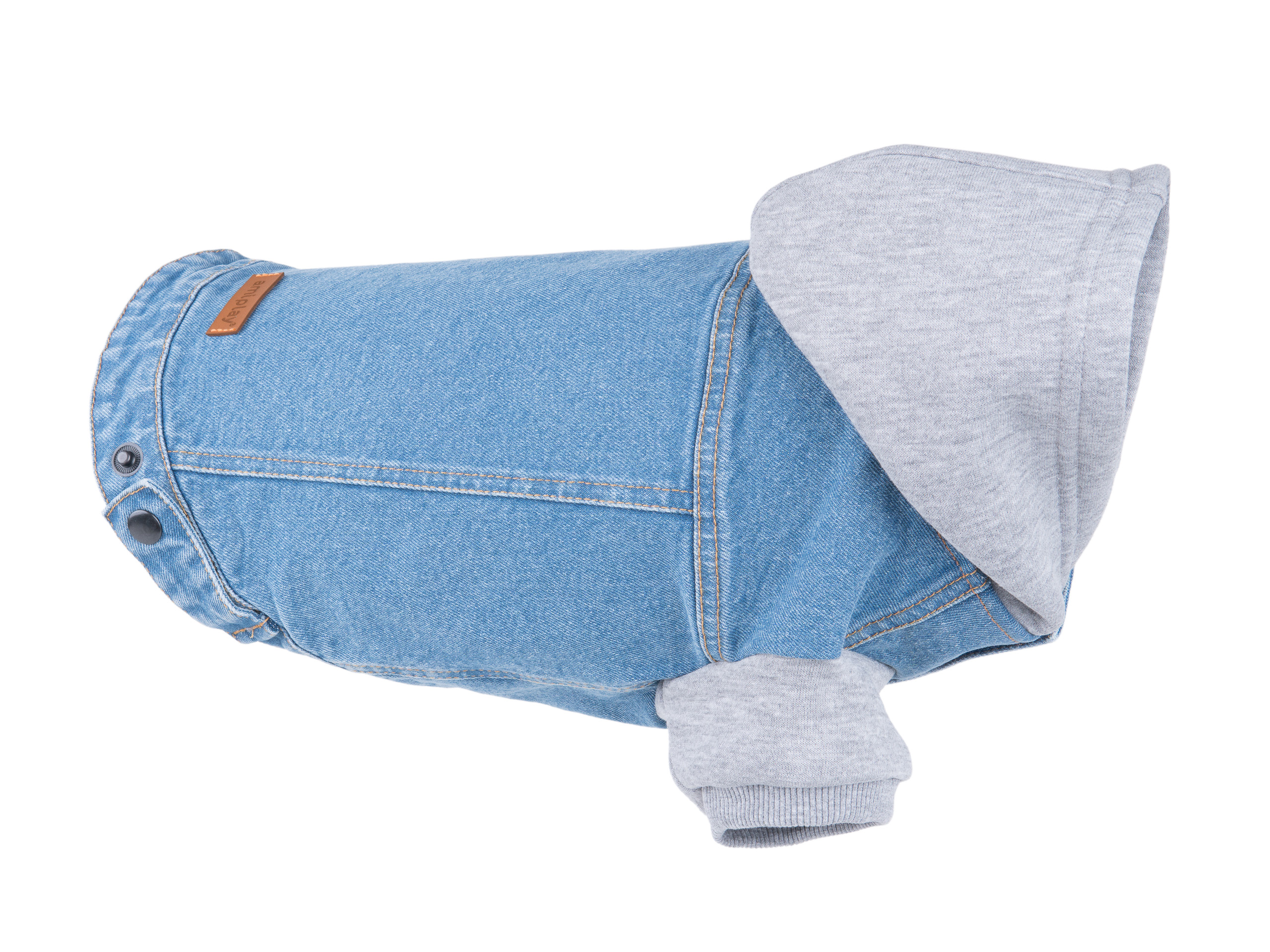 Denim Hoodie Jacket - Blue - 25 cm