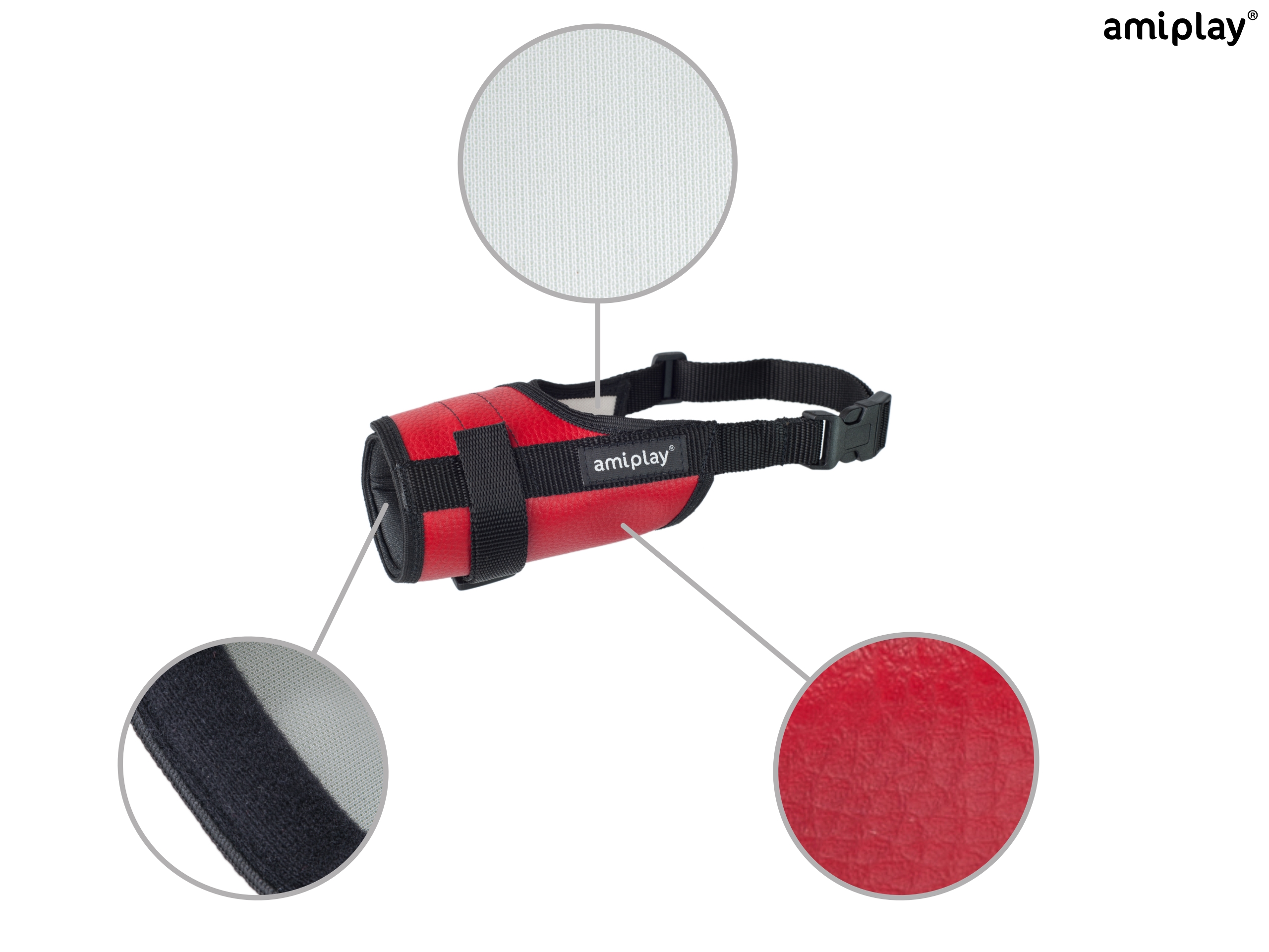 Muzzle - Red - XS