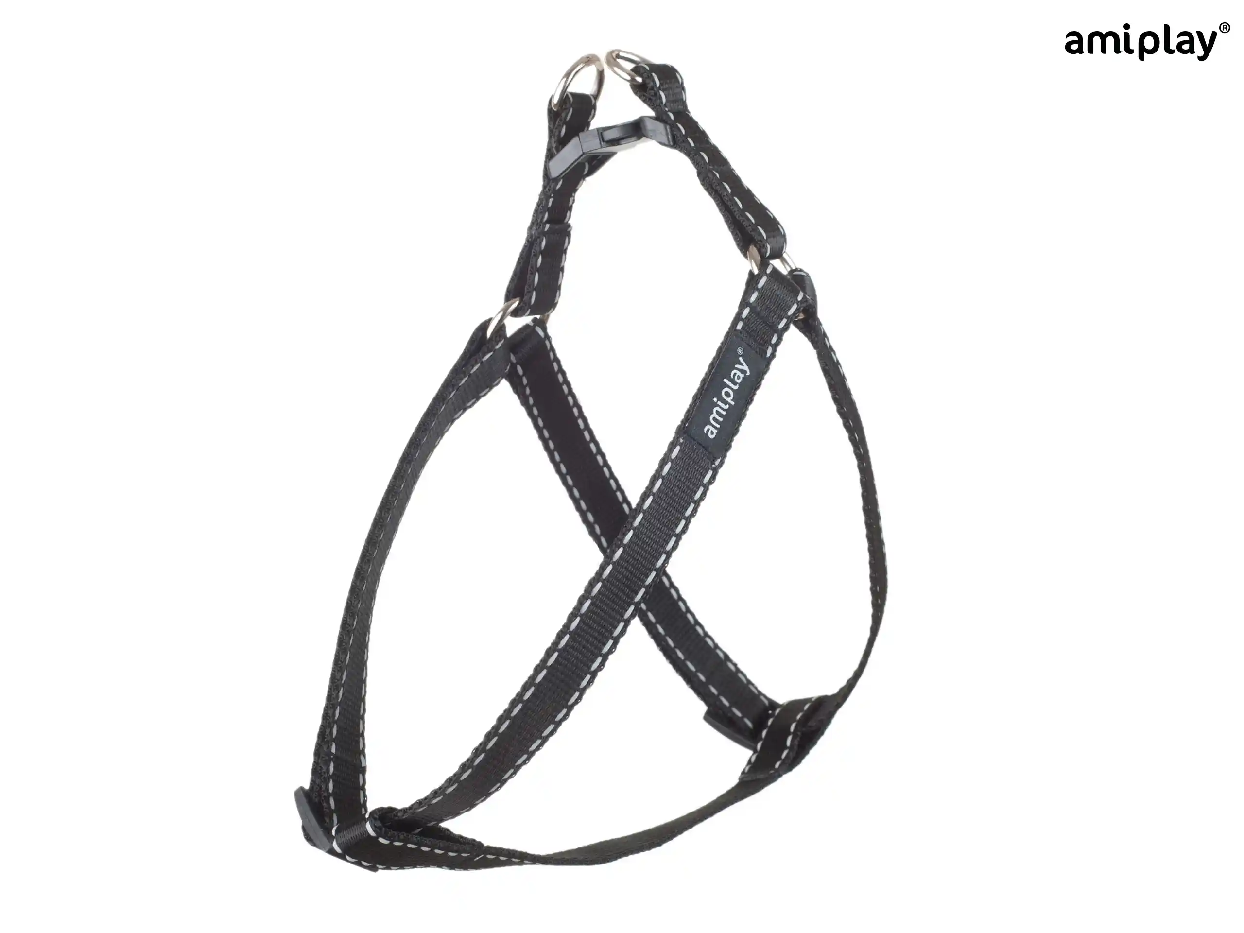 Adjustable Reflective Harness - Black - S