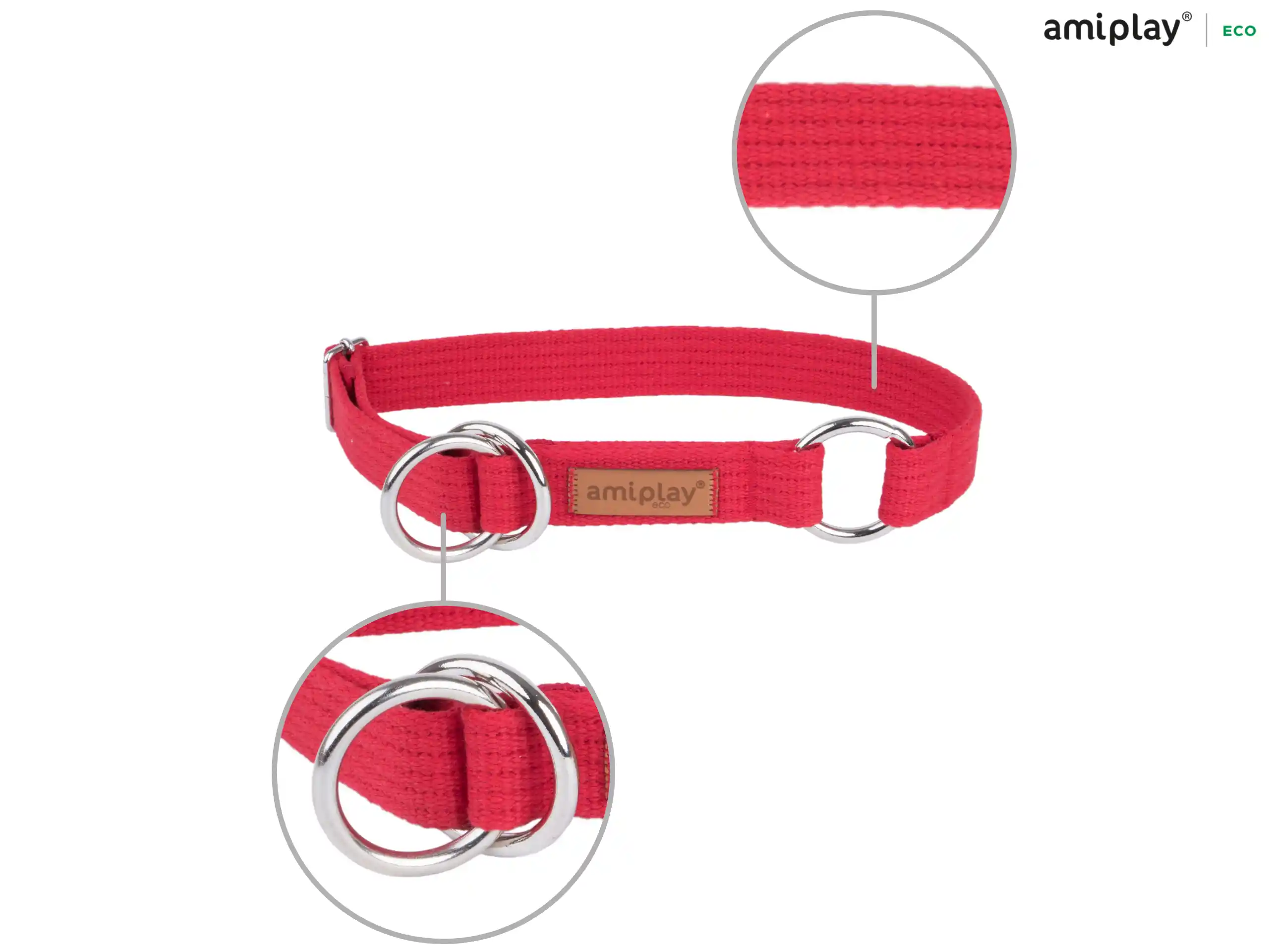 Half-Check Cotton Collar