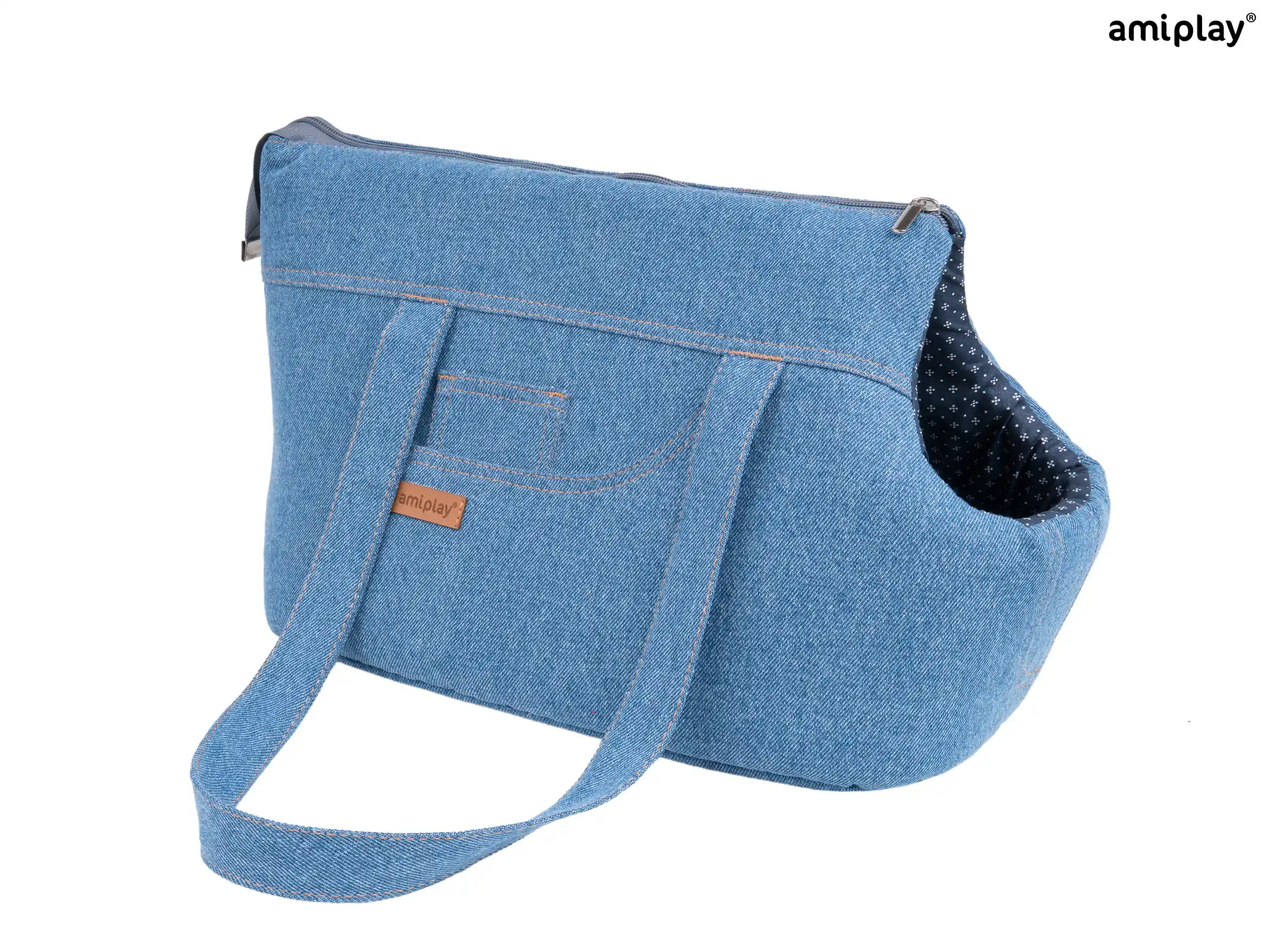 Denim Pet Carrier