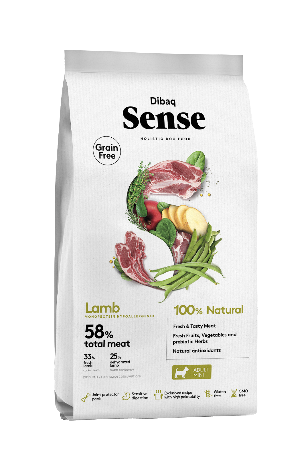 Dibaq Sense Adult Dog – Lamb Mini