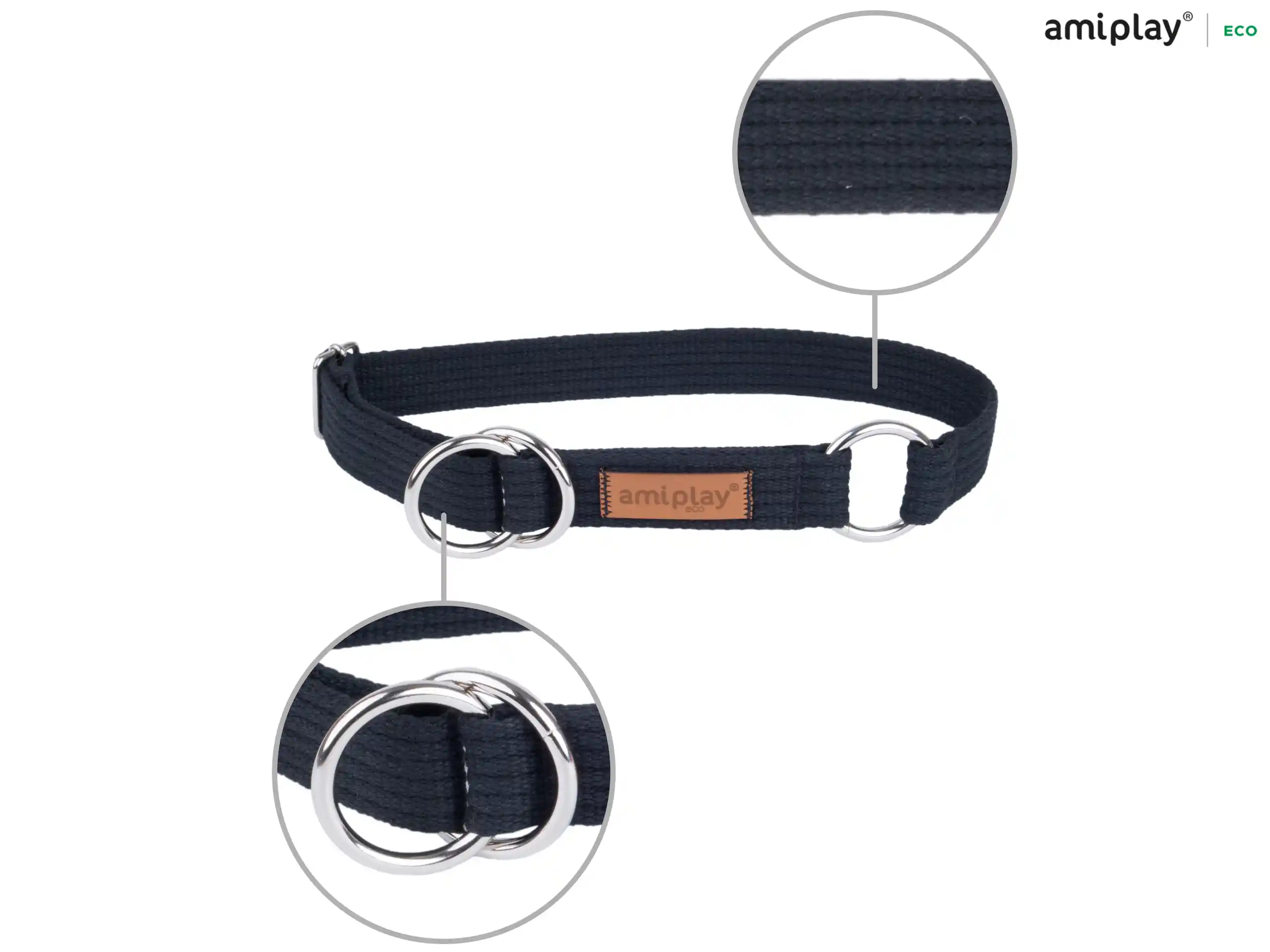 Half-Check Cotton Collar